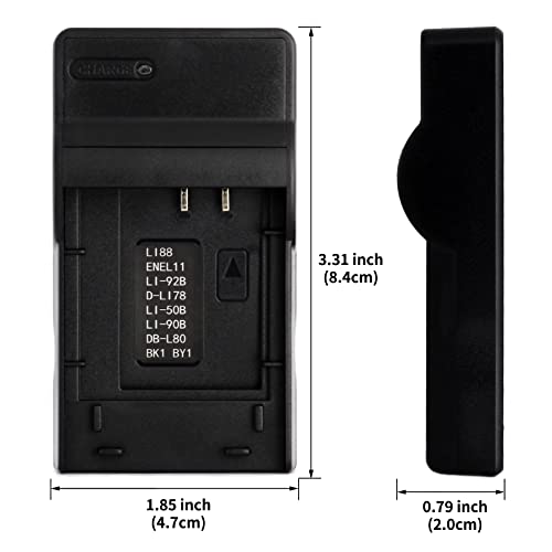 Norifon LI-70B USB Charger for Olympus D-700, D-705, D-710, D-715, D-745, FE-4020, FE-4040, FE-5040, VG-110, VG-120, VG-130, VG-140, VG-145, VG-150, VG-160, X-940, X-990 Camera and More - Image 5