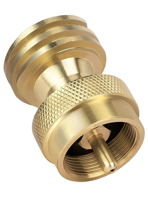 Propane Tank Adapter – Solid Brass Connector for Linking 20lb Cylinder to Portable Appliances – 1lb Compatibility Interface