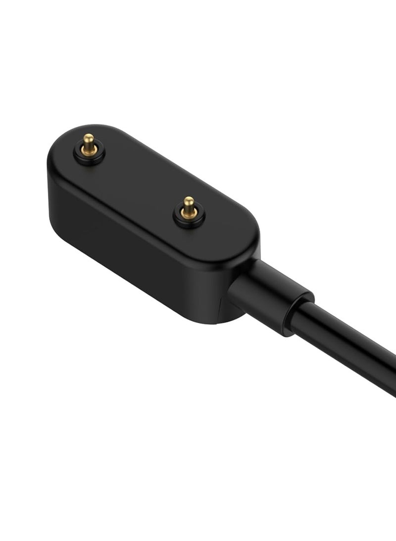 شاحن متوافق مع Huawei Watch Fit، Honor Band 6، Huawei Band 6، Huawei 4X، Honor Watch ES - كابل شحن بديل من النوع C بطول 100 سم (أسود) - Image 4