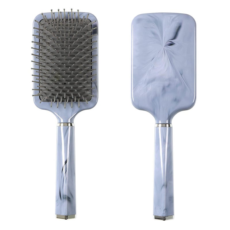 Paddle Brush with Air Cushion in Marble EffectGood Massage and Good for Detangling Straightening Hair and Blow Drying