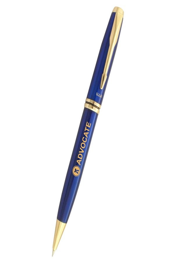 UJJi Advocate Logo Blue Color Pen Brass Metal (Blue Ink) Ball Pen - Image 1