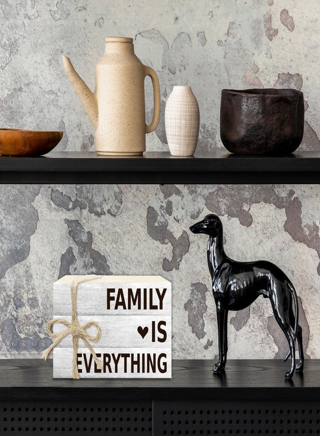 BXVRT Sweet Home Decorative Book Stack for Farmhouse, Rustic Tiered Tray Decor, Family Wooden Book Decor for Living Room Table Shelf, Housewarming Gifts - 30 - Image 4