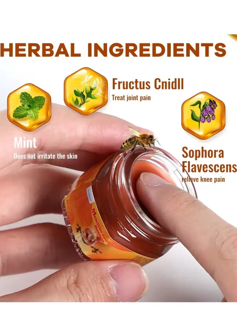 Sumifun Meniscus Pain Relief Ointment Joint Pain Relief Cream Knee Care Bee venom Balm for Joint Care Treatment Gel Cream Bee Venom Pain Relief Cream 20g - Image 2