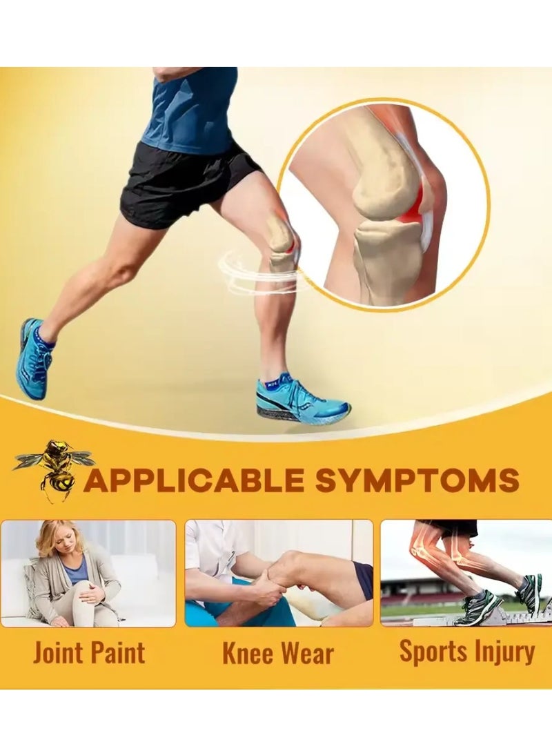 Sumifun Meniscus Pain Relief Ointment Joint Pain Relief Cream Knee Care Bee venom Balm for Joint Care Treatment Gel Cream Bee Venom Pain Relief Cream 20g - Image 4