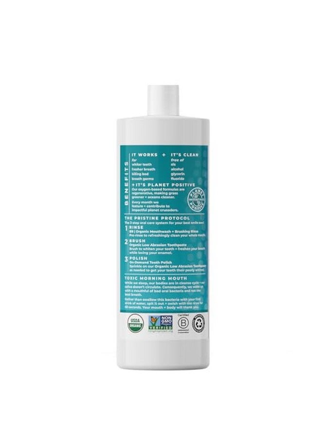 Essential Oxygen Essential Oxygen Certified BR Organic Brushing Rinse, All Natural Mouthwash for Whiter Teeth, Fresher Breath, and Happier Gums, Alcohol-Free Oral Care, Peppermint, 32 Ounce  - Image 5