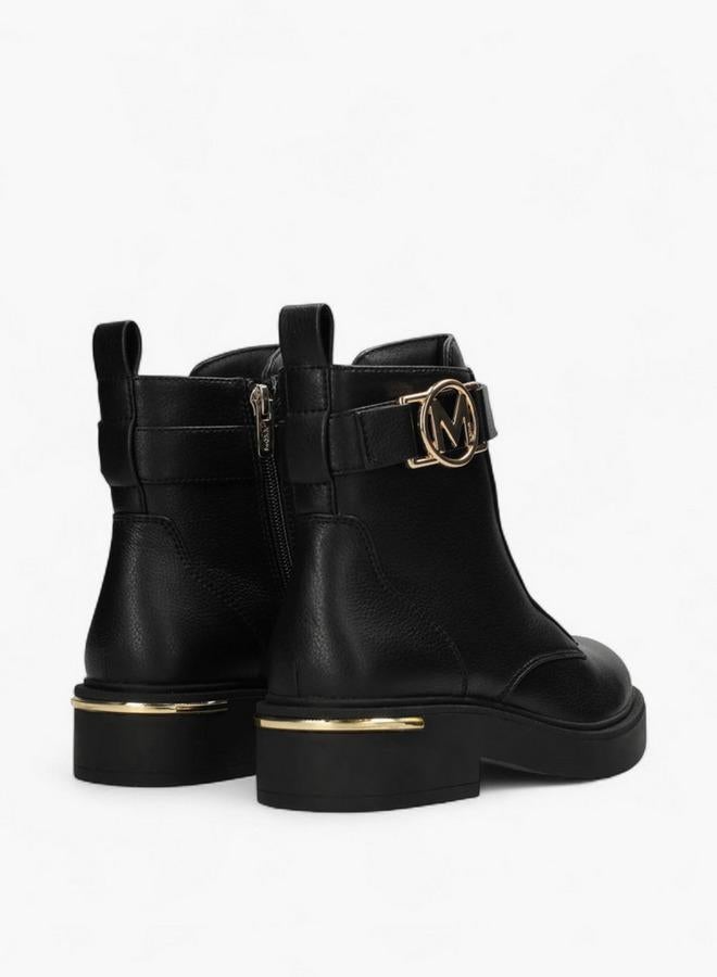 MEXX Metallic Accent Ankle Boots with Zip Closure - Image 3