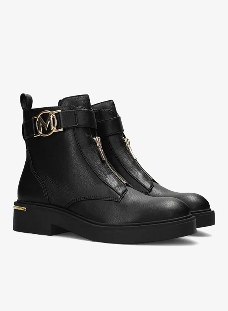 MEXX Metallic Accent Ankle Boots with Zip Closure