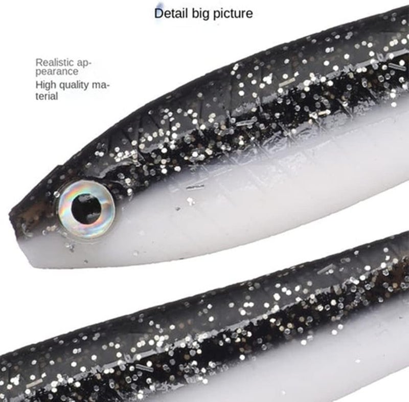 klarako Soft Bionic Fishing Lure, 5/10/15Pc Soft Loach Fishing Lures, Fishing Lures Bionic Swimming Lure, Fishing Stuff Simulation Loach Soft Bait, Slow Sinking Fishing Bait for Saltwater & Freshwater - Image 5