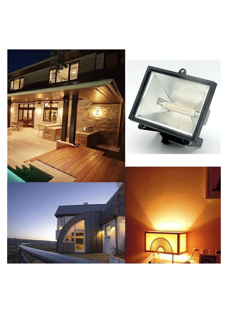 KASTWAVE مصباح LED خطي قابل للتعتيم R7S، ١١٨مم أبيض طبيعي ٤٠٠٠ك ١٠٠٠ لومن، مصباح استبدال هالوجين نوع J ذو طرفين ١٠ وات لمصباح الأرضية، ضوء العمل، ضوء الأمن، ٢ قطعة  - Image 4