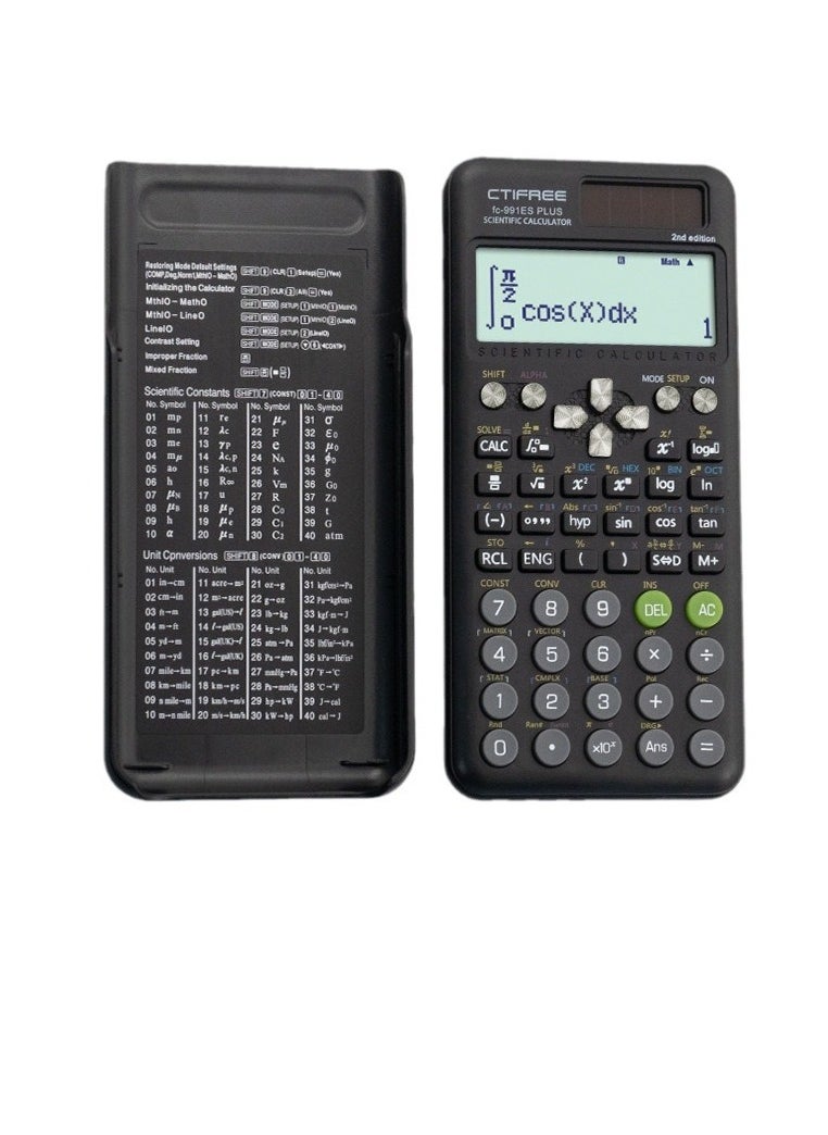 CTIFREE - CTIFREE Fc - 991ES PLUS 2nd Edition Scientific Calculator: Handle Complex Math With Ease - Image 1