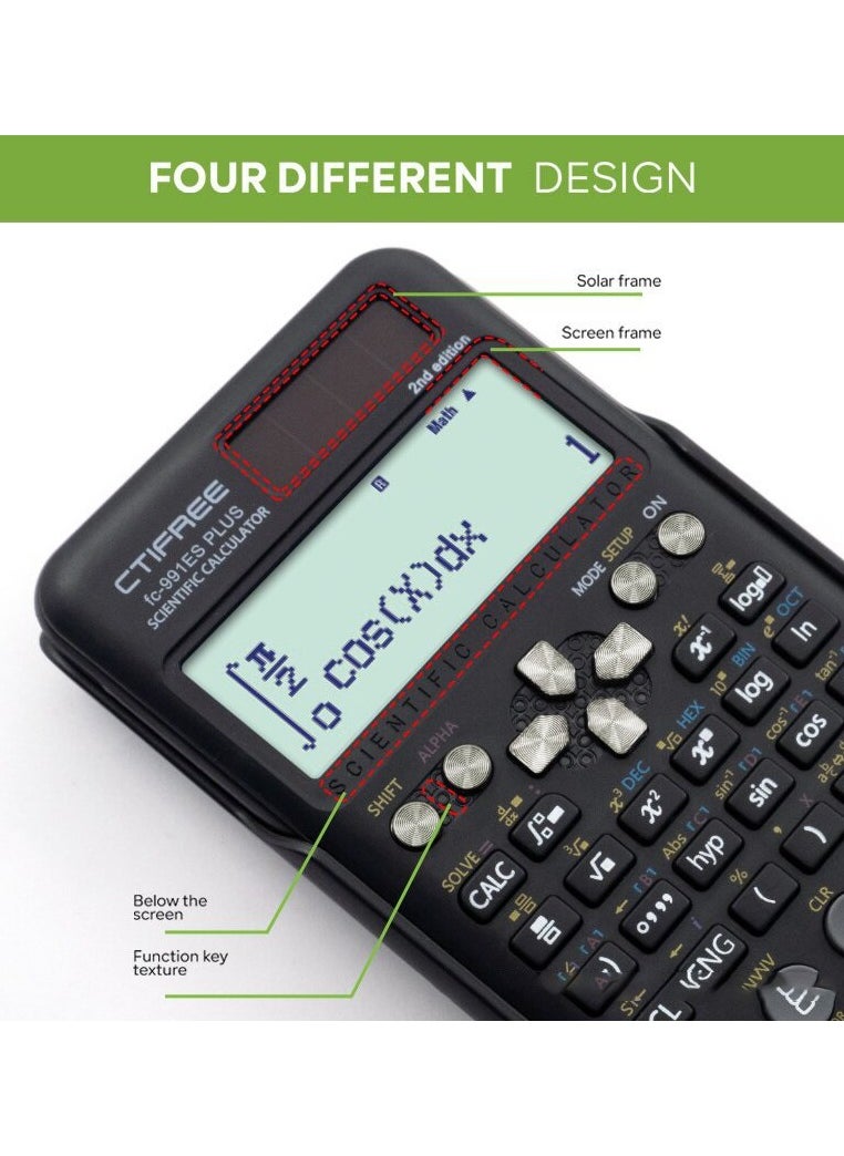 CTIFREE - CTIFREE Fc - 991ES PLUS 2nd Edition Scientific Calculator: Handle Complex Math With Ease - Image 1