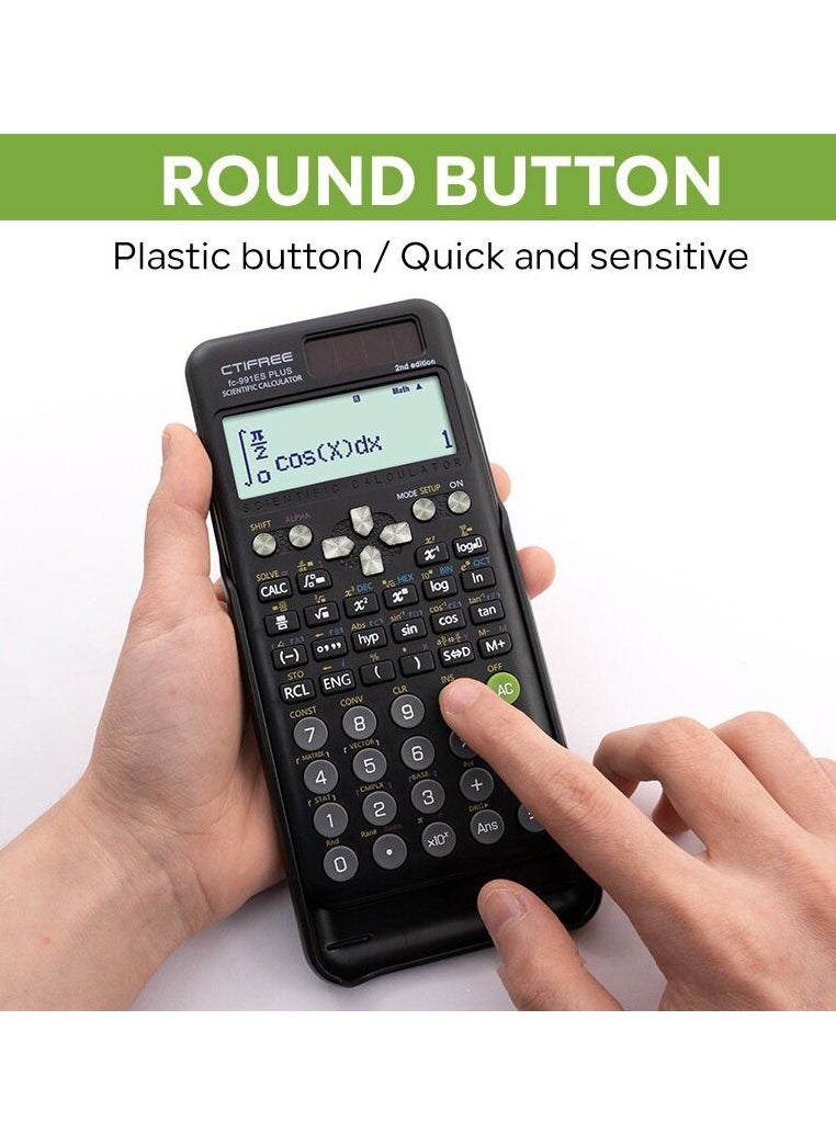 CTIFREE - CTIFREE Fc - 991ES PLUS 2nd Edition Scientific Calculator: Handle Complex Math With Ease - Image 1