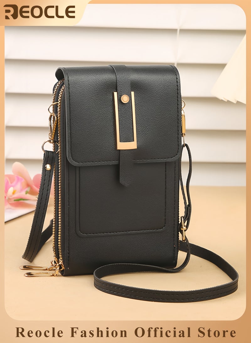ريوكل حقائب كروس بودي للنساء، محافظ كروس بودي للهواتف المحمولة مع حزام قابل للتعديل وفتحات متعددة لبطاقات الائتمان، محافظ، أفضل هدية للنساء
