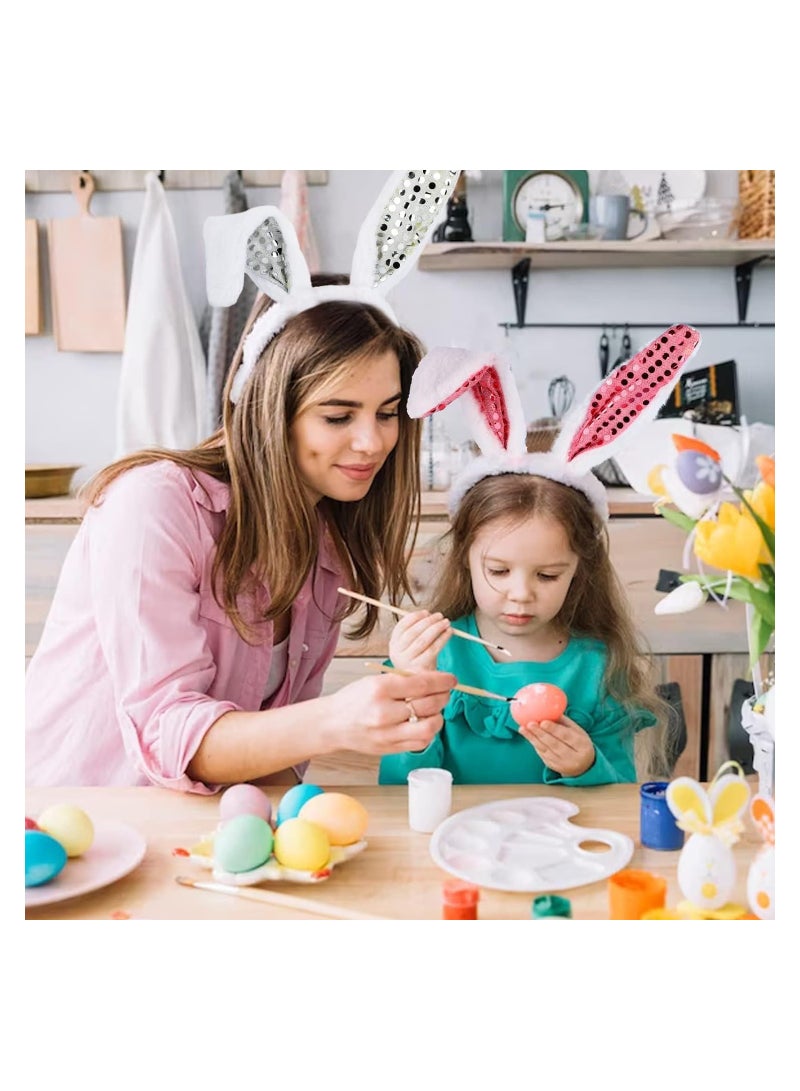 Loquat Rabbit Ear Costume Set Includes Headband Bow Tie and Tail Perfect for Kids and Adults  Dress Up Parties - Image 2