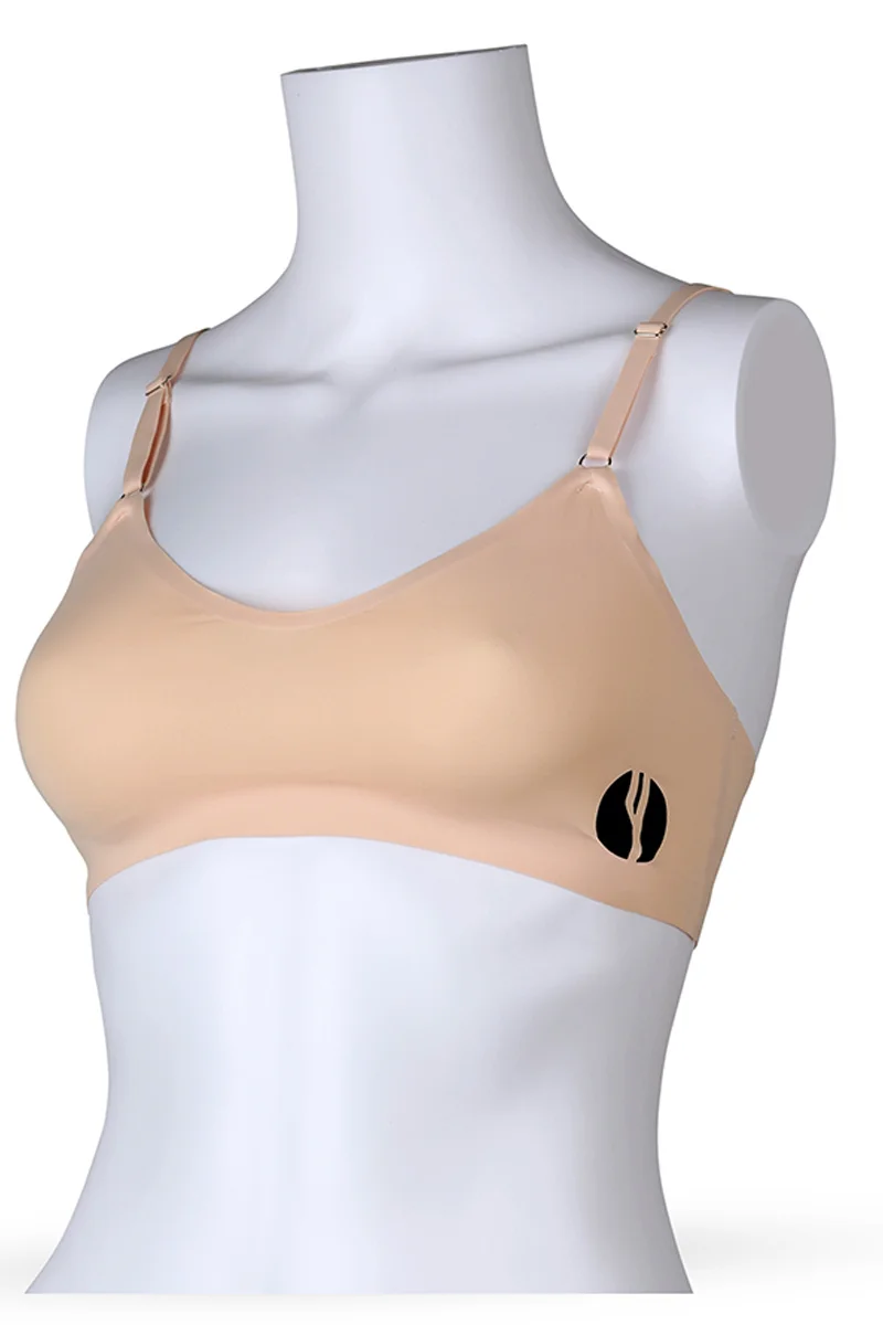 YesEco YesEco Women’s Nude Seamless Bra | Soft, Stretchable, Lightweight & Comfortable | Everyday Wireless Bra | Eco-Friendly Fabric – 85% Recycled Polyamide, 15% Elastane