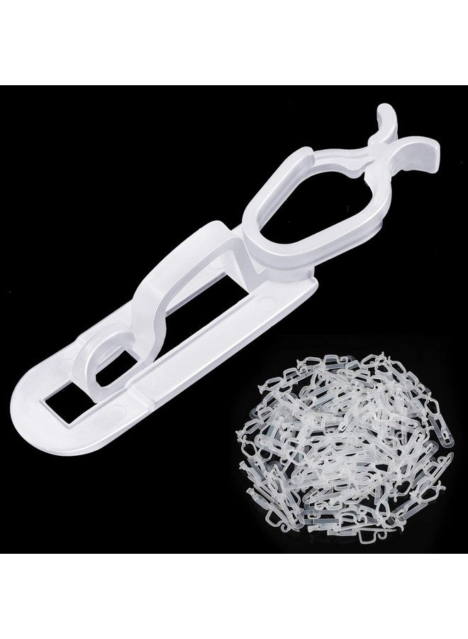 Blulu 150 Pcs Light Clips Hooks, Gutter Hooks, Christmas Shingle Clips Outdoor, All Purpose Compatible With C9 C7 C6 for Roof, Roof Ridge Line, Fence (Clear) - Image 1