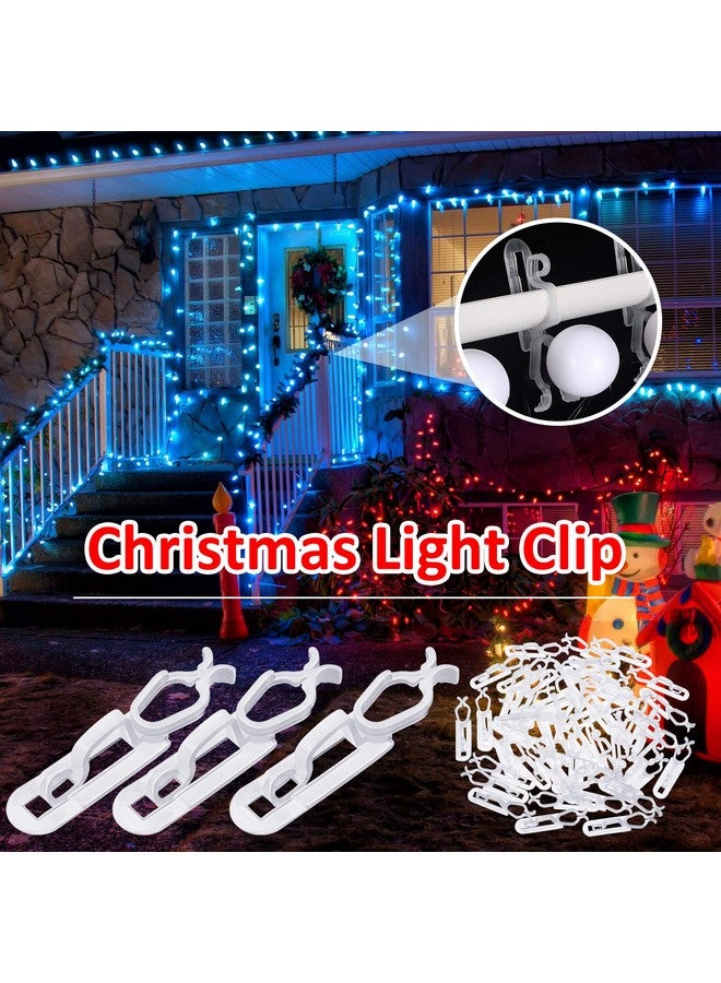 Blulu 150 Pcs Light Clips Hooks, Gutter Hooks, Christmas Shingle Clips Outdoor, All Purpose Compatible With C9 C7 C6 for Roof, Roof Ridge Line, Fence (Clear) - Image 4