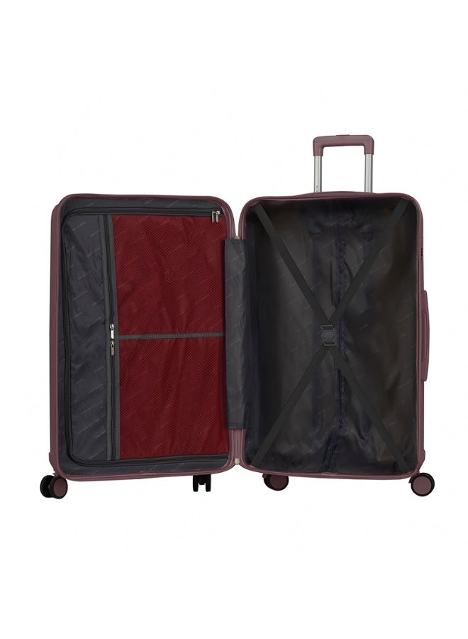 Eagle Express Clifton 3-Piece Hard Shell Luggage Set (20/24/28 Inch), Durable PP Travel Suitcases with Spinner Wheels & 1-Year Warranty - Raspberry - Image 4