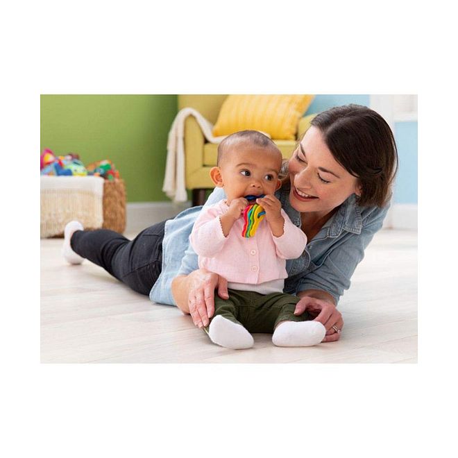 The First Years First Keys Teether Toy for Babies, 0 Months , Colorful Numbered Keychain with Click-Clack Sound - Image 3