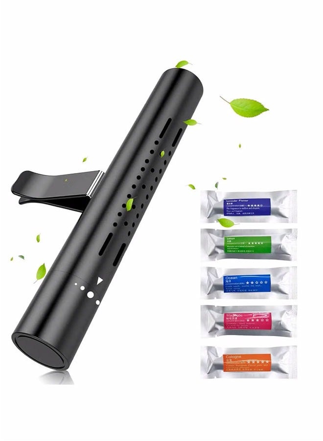Car Air Fresheners Scents Diffuser Vent Clips Perfume Essential Oil sticks Fro Women Men Automotive Fragrance Decoration Accessories (Black) - Image 2