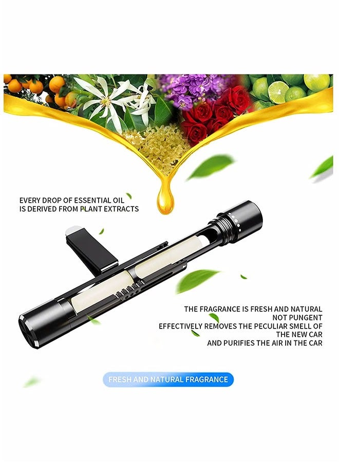 Car Air Fresheners Scents Diffuser Vent Clips Perfume Essential Oil sticks Fro Women Men Automotive Fragrance Decoration Accessories (Black) - Image 4