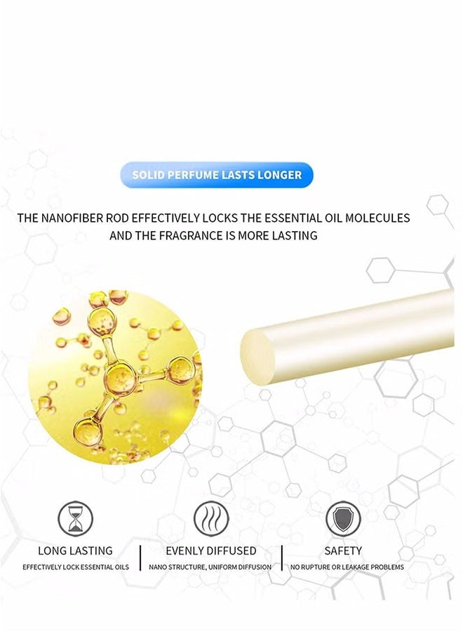 Car Air Fresheners Scents Diffuser Vent Clips Perfume Essential Oil sticks Fro Women Men Automotive Fragrance Decoration Accessories (Black) - Image 5