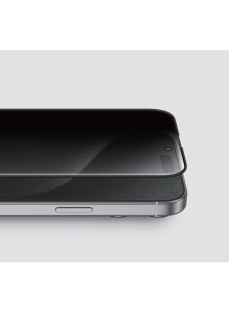 GREEN LION SIR LOUIS 3D Curved Advanced Round Edge Glass for iPhone 16 / Anti Scratch / Grease Resistance / Anti Fingerprint / Ultra Hardness / Highly Responsive / Maximum Protection - Clear - Image 3