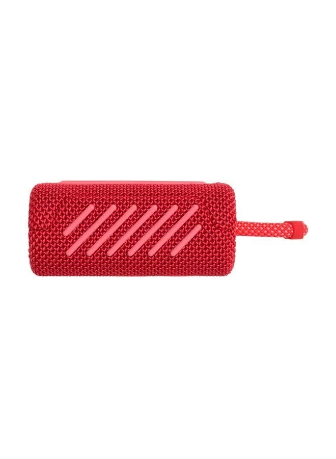 جي بي إل JBL Go 3 Portable Bluetooth Speaker, JBL Pro Sound, IP67 Waterproof & Dustproof, Bluetooth 5.1, Up to 5 Hours Playtime, USB-C Charging, Red JBLGO3RED red - Image 2