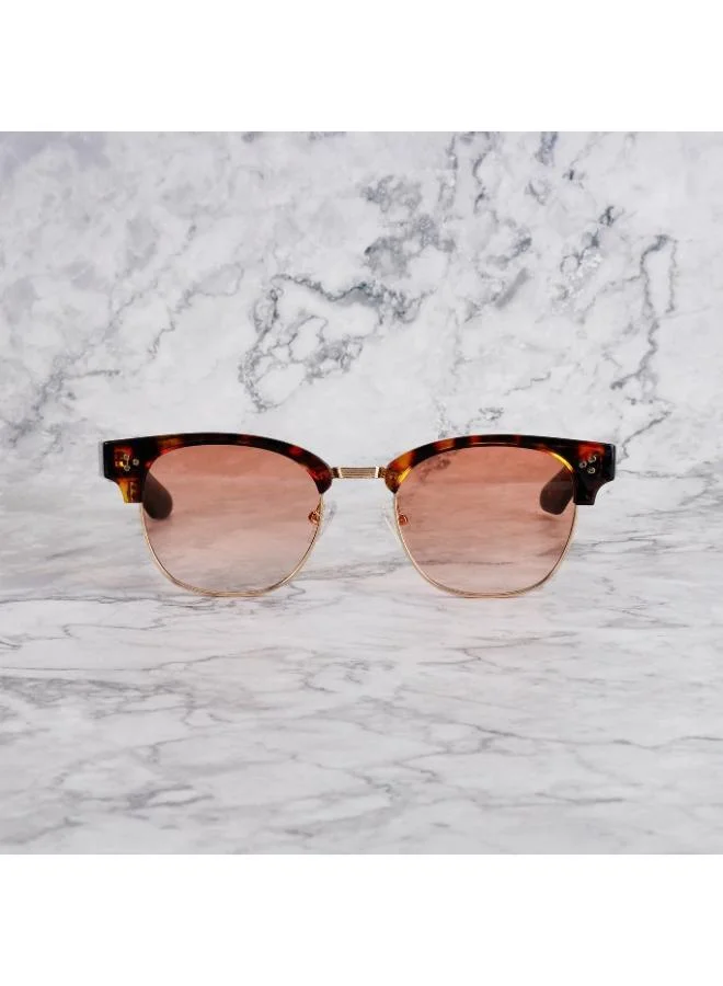 Explicit Poets Explicit Poets Unisex Donny Tortoise-Gradient Gold Stylish Sunglasses, 19EP4