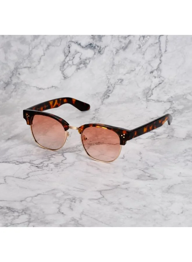 Explicit Poets Explicit Poets Unisex Donny Tortoise-Gradient Gold Stylish Sunglasses, 19EP4