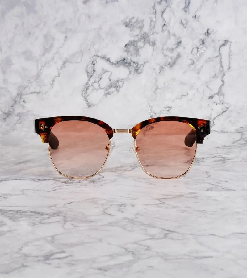 Explicit Poets Explicit Poets Unisex Donny Tortoise-Gradient Gold Stylish Sunglasses, 19EP4