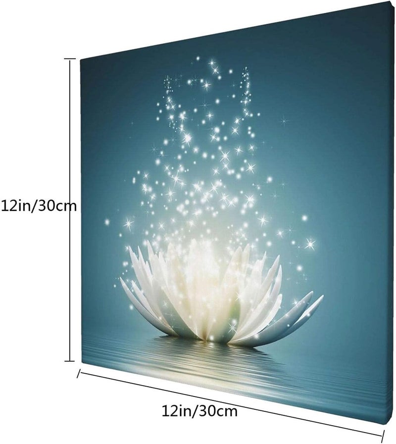 MISOLAXI Blue Lotus Flower Wall Art - Image 5