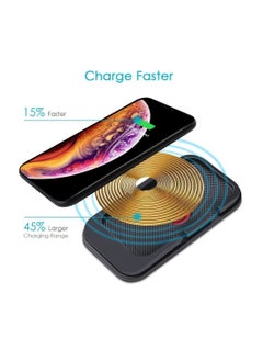 KASTWAVE Wireless Car Charging Pad, 10W Anti-Slip Car Charger GPS Phone Holder Fast Charge Mat for Car Vehicle, Silicon Rubber Wireless Charger Mount for iPhone & Android Phones Galaxy Note  - Image 5