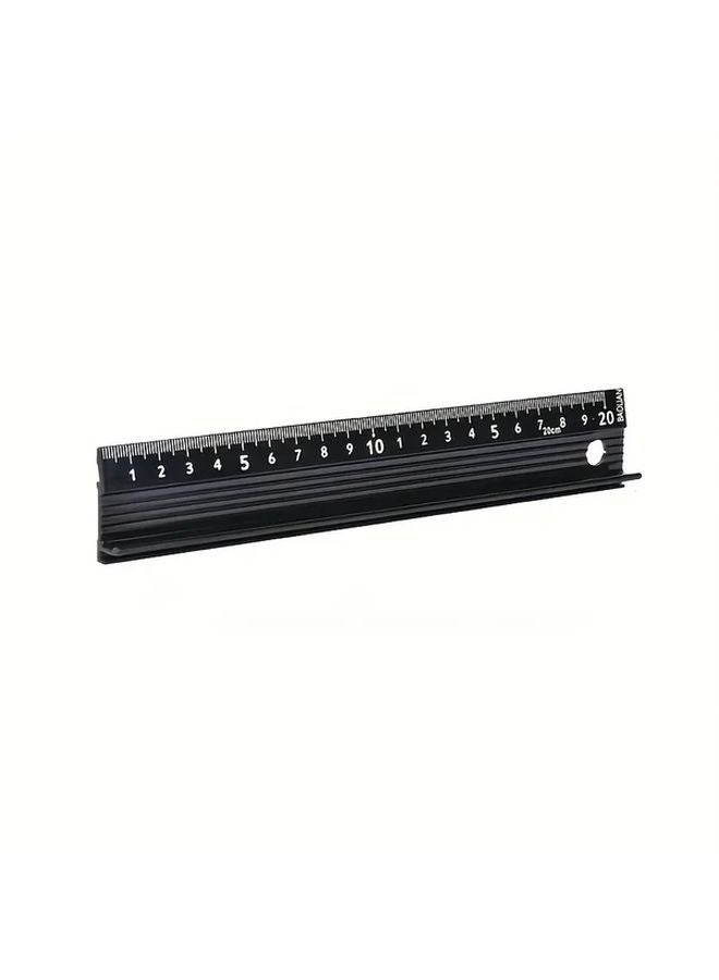 High Precision Aluminum Ruler Set 3 Sizes Anti Slip Anti Cut Industrial Grade 7 87inch - Image 1