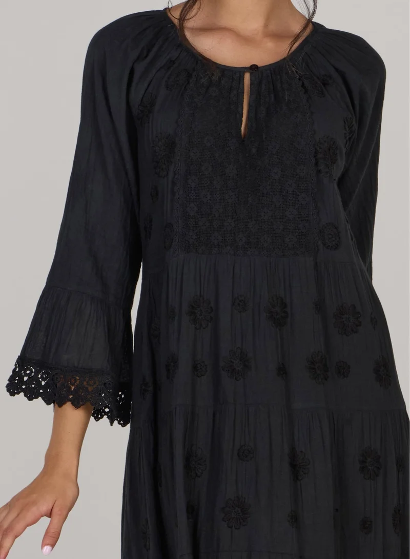 جاست نيتشر فستان حديقة الزهور الصيفي أنيق مصنوع يدويًا