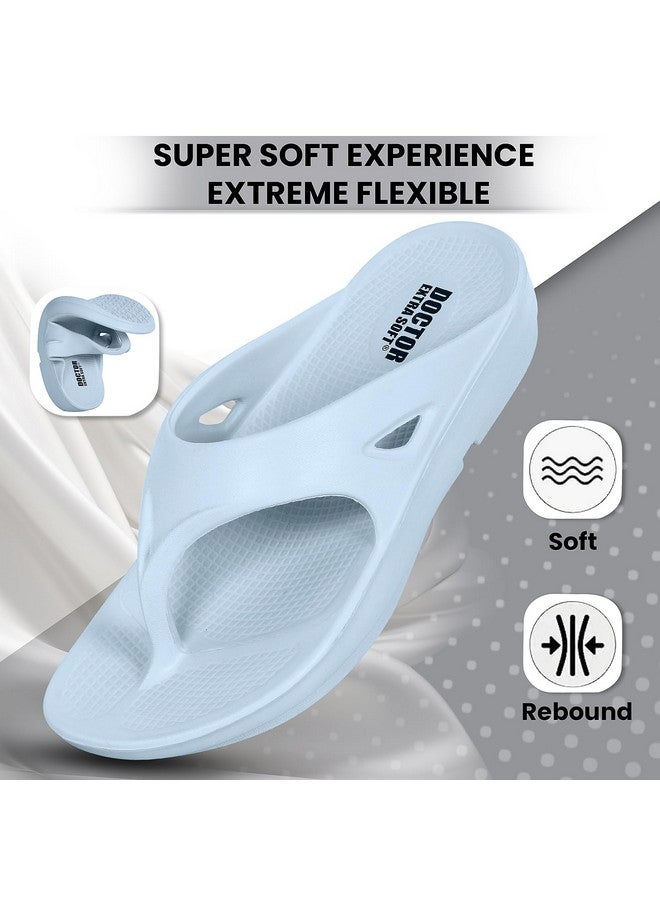 DOCTOR EXTRA SOFT DOCTOR EXTRA SOFT Women's Classic Ultra Soft Flip Flops/Slippers With Cushion Footbed Adult | Comfortable & Light Weight| Anti-Skid| Waterproof & Everyday Slip-On Ladies/Girls D-510, Light Grey,6 UK - Image 4