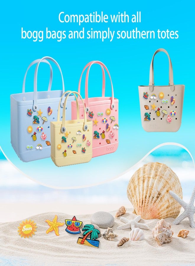 Yonuni 12pcs Charms for Bogg Bag,Accessories for Bogg Bag,PVC Beach Charms for Simply Southern Totes,Insert Decorative for Handbag Beach Tote Bag - Image 2