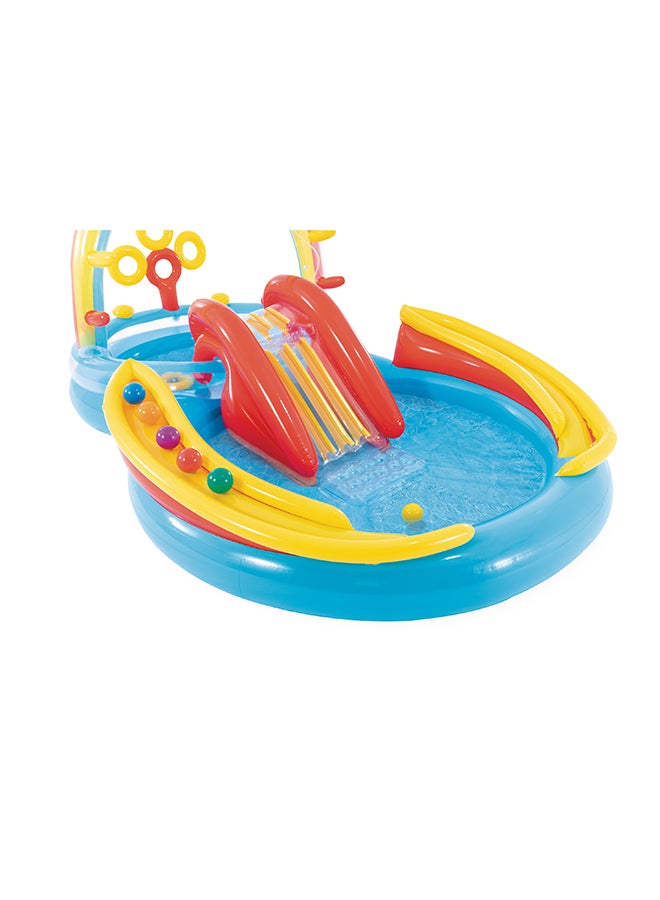 INTEX Rainbow Ring Play Center Inflatable 297x193x135cm - Image 2