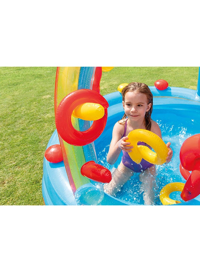 INTEX Rainbow Ring Play Center Inflatable 297x193x135cm - Image 4