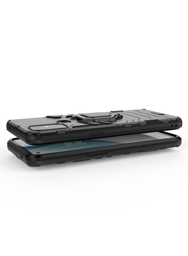 اس-توب جراب لهاتف OnePlus Nord N10 5G PC + جراب واقٍ مقاوم للصدمات من مادة TPU مع حامل حلقي مغناطيسي - Image 5