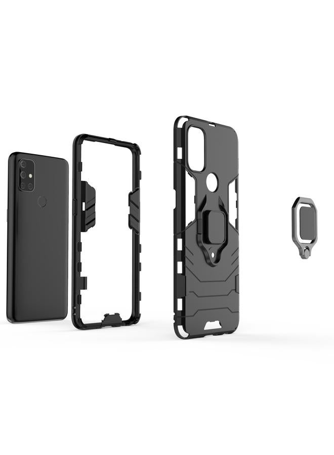 اس-توب جراب لهاتف OnePlus Nord N10 5G PC + جراب واقٍ مقاوم للصدمات من مادة TPU مع حامل حلقي مغناطيسي - Image 4