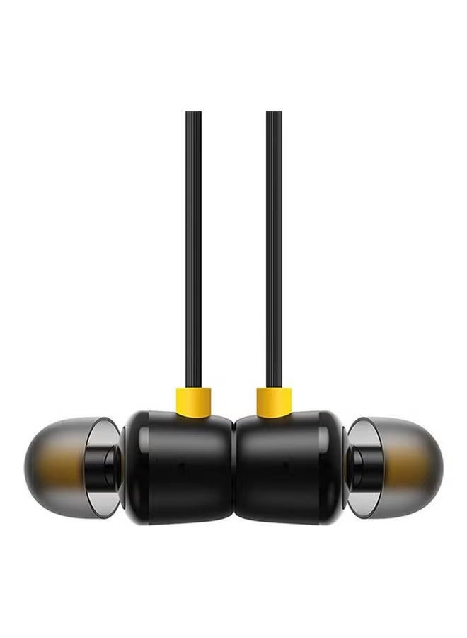 realme Buds Classic Wired Earphones with Durable Braided Cable & 3.5mm AUX Jack - Black - Image 3