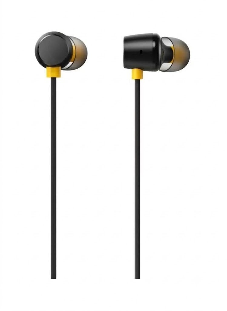 realme Buds Classic Wired Earphones with Durable Braided Cable & 3.5mm AUX Jack - Black - Image 2
