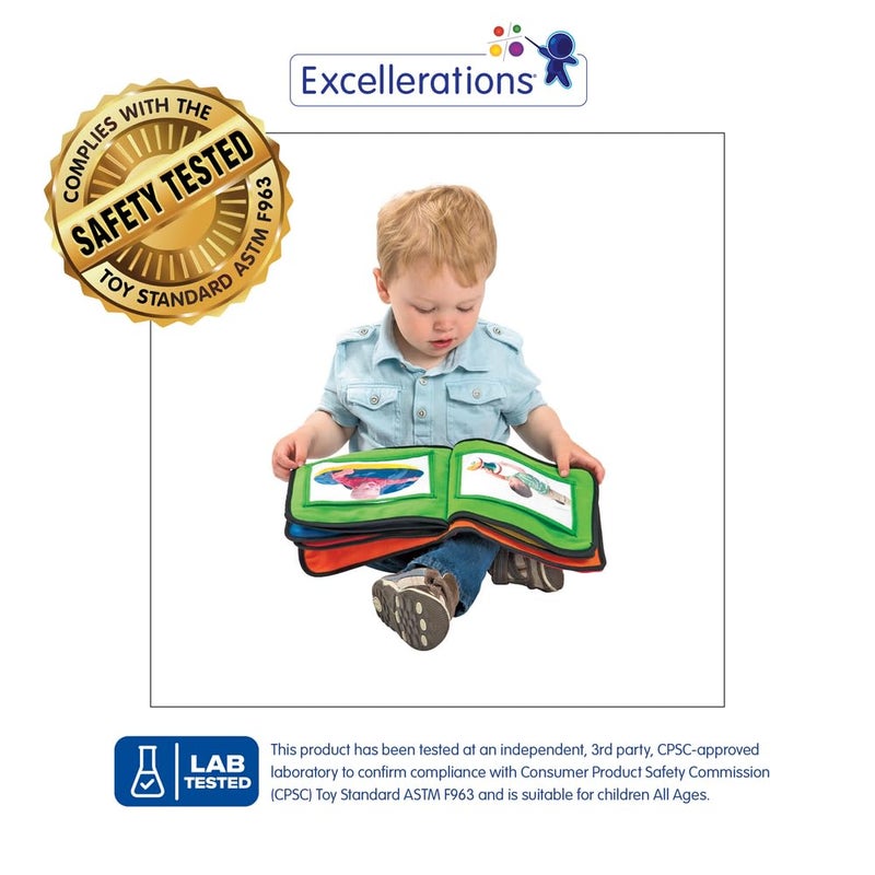 Excellerations Fabric Photo Album 13 Pockets for Kids and Families Social Emotional Development Tool - Image 2