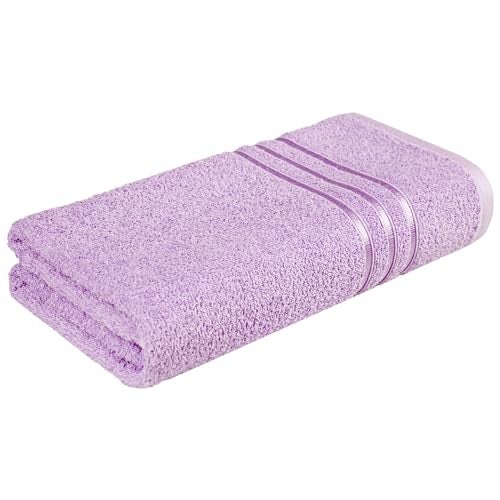 MYTRIDENT Bath Towel for Men/Women | Comfort Living | Quick Drying | Travel Friendly | 1 Piece Large Size | 100% Cotton 400 GSM | 70 x 140 cms - Violet Sky - Image 1