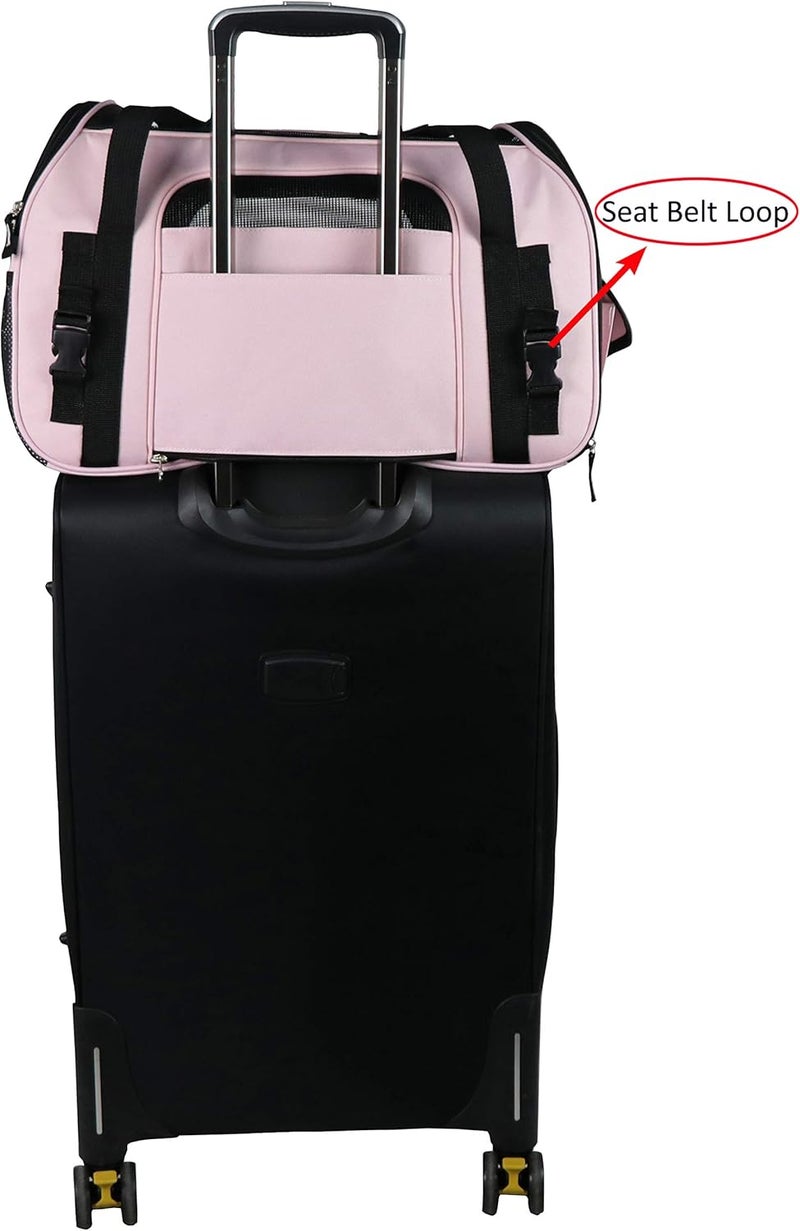 EliteField (Medium: 43cm L x 23cm W x 30cm H, Pink) - Soft Sided Pet Carrier (3 Year Warranty, Airline Approved), Multiple Sizes and Colours Available - Image 5