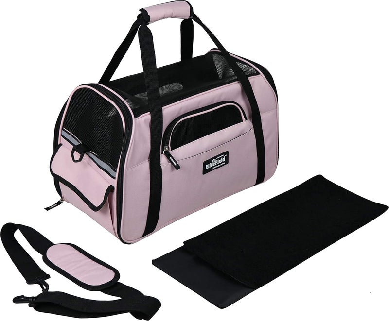 EliteField (Medium: 43cm L x 23cm W x 30cm H, Pink) - Soft Sided Pet Carrier (3 Year Warranty, Airline Approved), Multiple Sizes and Colours Available - Image 4