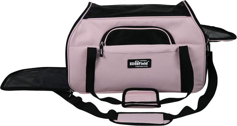 EliteField (Medium: 43cm L x 23cm W x 30cm H, Pink) - Soft Sided Pet Carrier (3 Year Warranty, Airline Approved), Multiple Sizes and Colours Available - Image 2
