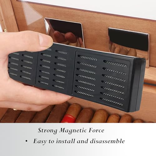 VOVCIG Cigar Humidifier Set 3 Pcs Rectangle Cigar Humidors Humidifier with Cigar Puncher and Liquid Dispenser Keep Cigars Fresh - Image 5