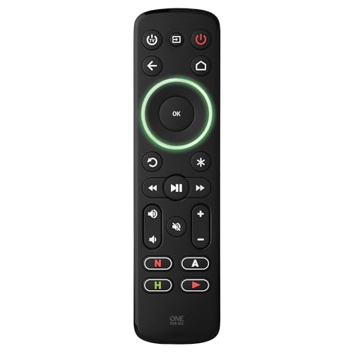 One For All Streamer Remote (New, in Retail Packaging) – Controls up to 3 Devices - (IR) - Control Your Streamer Box, TV and Sound bar – Learning Feature - Backlit Keys - Black – URC7935 - Image 3